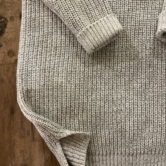 Noisy may Gray and White Knitted Sweater Dress - Picture 6 of 8